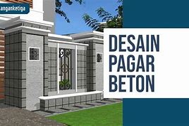 Pagar Beton Rumah Klasik